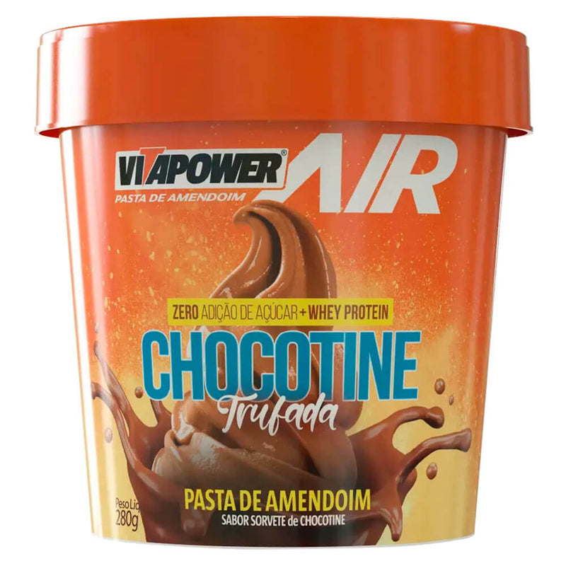 Pasta de Amendoim Air Chocotine Trufada (280g) VitaPower