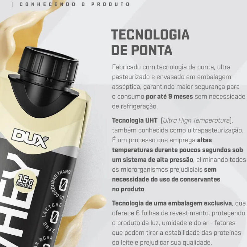 Whey Protein Shake 250ml (4 unidades) DUX Nutrition Lab